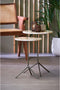 Light & Living Bijzettafel Gimi - Crème - Ø40cm - Modern