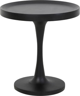Light & Living Bijzettafel Joekon - Zwart - Ø50cm - Modern
