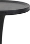 Light & Living Bijzettafel Joekon - Zwart - Ø50cm - Modern