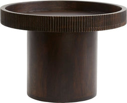 Light & Living Bijzettafel Kalomo - Roodbruin - Ø50cm - Modern