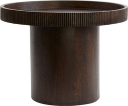 Light & Living Bijzettafel Kalomo - Roodbruin - Ø60cm - Modern