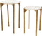 Light & Living - Bijzettafel KANAE - Ø45x64cm - Bruin - Set van 2