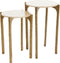 Light & Living - Bijzettafel KANAE - Ø45x64cm - Bruin - Set van 2