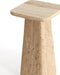 Light & Living Bijzettafel Kepami - Travertin - 30 x 30cm - Zand