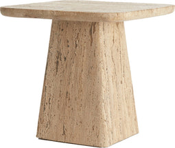 Light & Living Bijzettafel Kepami - Travertin - 45 x 45cm - Zand