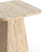 Light & Living Bijzettafel Kepami - Travertin - 45 x 45cm - Zand