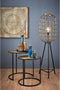 Light & Living Bijzettafel Kome - Zwart/Antiek Brons - Ø50cm - Industrieel