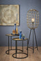 Light & Living Bijzettafel Kome - Zwart/Antiek Brons - Ø50cm - Industrieel