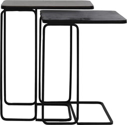 Light & Living Bijzettafel Laja - Antiek Koper/Brons - 46x31x57cm - Industrieel