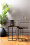 Light & Living Bijzettafel Laja - Antiek Koper/Brons - 46x31x57cm - Industrieel