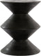 Light & Living Bijzettafel Larus - Zwart - Ø40cm - Modern