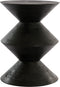 Light & Living Bijzettafel Larus - Zwart - Ø45cm - Modern