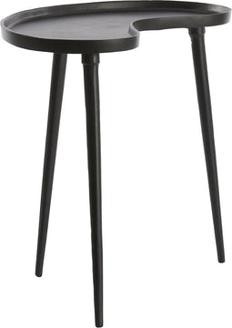 Light & Living Bijzettafel Lienz - 53 x 30cm - Mat Zwart