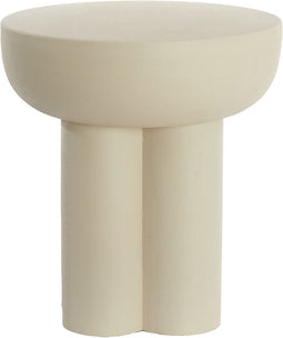 Light & Living Bijzettafel Mikola - Wit - Ø46cm - Modern