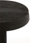 Light & Living Bijzettafel Nalagu - Zwart - Ø35cm - Modern