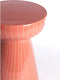 Light & Living Bijzettafel Nunoa - Lichtrood - Ø35cm - Modern