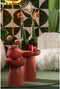 Light & Living Bijzettafel Nunoa - Lichtrood - Ø41cm - Modern