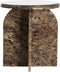 Light & Living Bijzettafel Otinia - Marmer - 48cm hoog - Donkerbruin