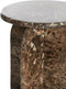 Light & Living Bijzettafel Otinia - Marmer - 48cm hoog - Donkerbruin