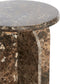 Light & Living Bijzettafel Otinia - Marmer - 48cm hoog - Donkerbruin