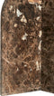 Light & Living Bijzettafel Otinia - Marmer - 48cm hoog - Donkerbruin