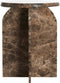 Light & Living Bijzettafel Otinia - Marmer - 56cm hoog - Donkerbruin