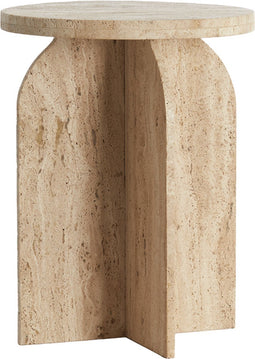 Light & Living Bijzettafel Otinia - Travertin - 56cm hoog - Zand