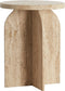 Light & Living Bijzettafel Otinia - Travertin - 56cm hoog - Zand