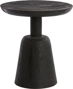 Light & Living Bijzettafel Paxi - Zwart - Ø40cm - Modern
