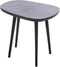 Light & Living Bijzettafel Puno - 48 x 32cm - Mat Zwart