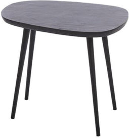 Light & Living Bijzettafel Puno - 56 x 44cm - Mat Zwart