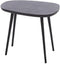 Light & Living Bijzettafel Puno - 56 x 44cm - Mat Zwart