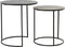 Light & Living Bijzettafel Rengo - Zwart - Ø49+Ø41cm - Industrieel