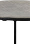 Light & Living Bijzettafel Rengo - Zwart - Ø49+Ø41cm - Industrieel