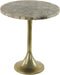 Light & Living - Bijzettafel RICKERD - Ø48x53cm - Geel