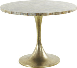 Light & Living - Bijzettafel RICKERD - Ø61x41cm - Geel