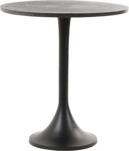 Light & Living Bijzettafel Rickerd - Zwart - Ø48cm - Modern