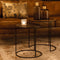Light & Living Bijzettafel Talca - Antiek Brons/Koper - Ø40+Ø49cm - Industrieel,Landelijk
