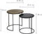 Light & Living Bijzettafel Talca - Antiek Brons/Koper - Ø40+Ø49cm - Industrieel,Landelijk