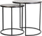 Light & Living Bijzettafel Talca - Antiek Koper/Zwart - Ø50+Ø40cm - Luxe