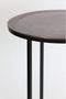 Light & Living Bijzettafel Talca - Antiek Koper/Zwart - Ø50+Ø40cm - Luxe