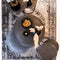 Light & Living Bijzettafel Talca - Antiek Lood Edge - Ø40+Ø35 - Luxe