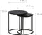 Light & Living Bijzettafel Talca - Ruw Antiek Lood - Ø49+Ø40cm - Modern