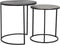 Light & Living Bijzettafel Talca - Ruw Antiek Lood - Ø49+Ø40cm - Modern