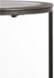 Light & Living Bijzettafel Talca - Ruw Antiek Lood - Ø49+Ø40cm - Modern