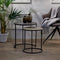 Light & Living Bijzettafel TALCA - ruw lood+antiek lood - set van 2