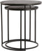 Light & Living Bijzettafel TALCA - ruw lood+antiek lood - set van 2