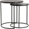 Light & Living Bijzettafel TALCA - ruw lood+antiek lood - set van 2