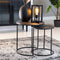 Light & Living Bijzettafel TALCA - ruw lood+antiek lood - set van 2