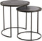 Light & Living Bijzettafel TALCA - ruw lood+antiek lood - set van 2